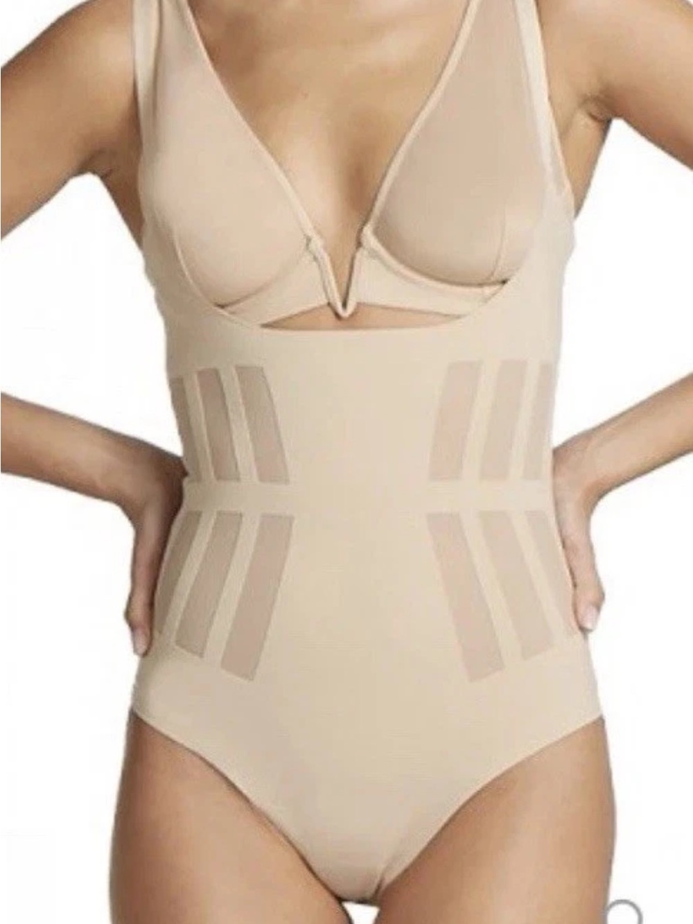 Commando Luxe Control Bodysuit Beige Size Small